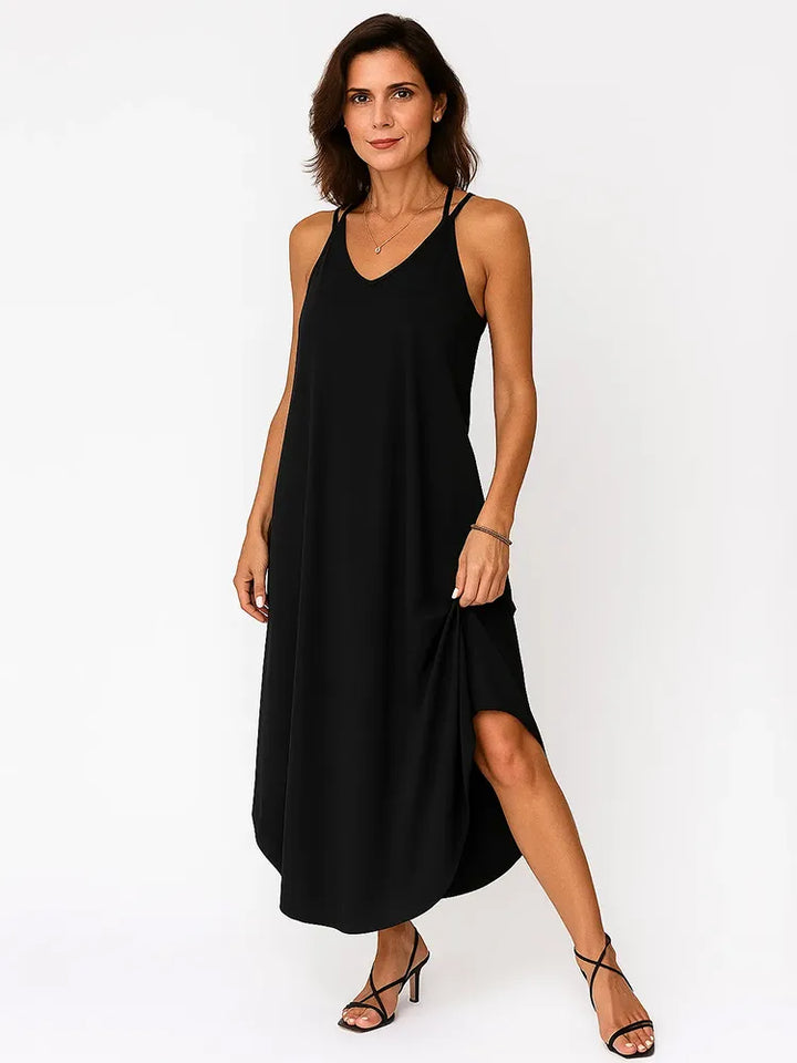 Ava - Robe Longue Fluide d'Été Légère et Élégante