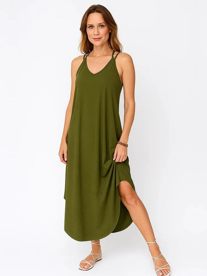 Ava - Robe Longue Fluide d'Été Légère et Élégante