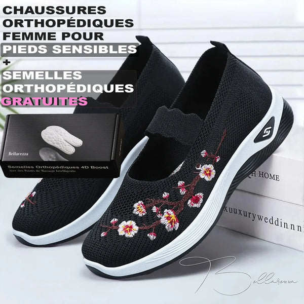 Chaussures Orthopédiques Femme Pour Pieds Sensibles Max Confort + Semelles Orthopédiques Gratuites