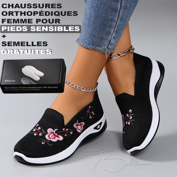 Chaussures Orthopédiques Femme Pour Pieds Sensibles + Semelles Orthopédiques Gratuites