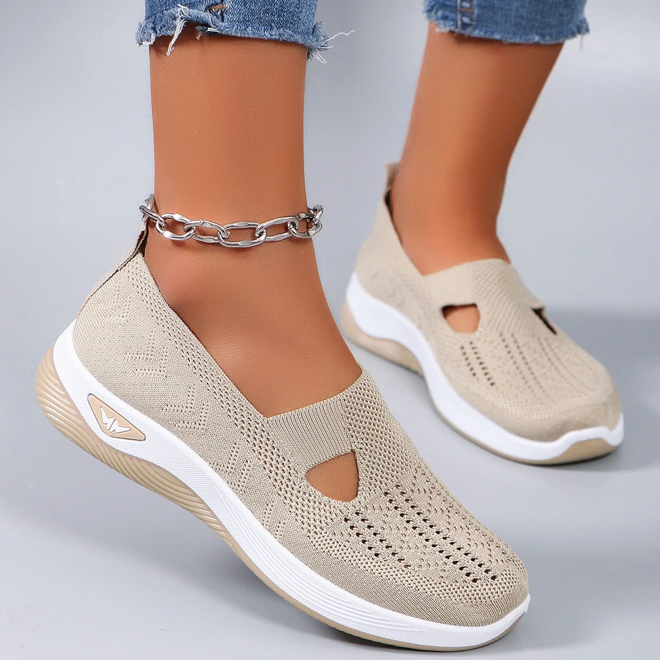 Chaussures Orthopédiques Femme Ultra Confort Faciles à Enfiler + Semelles Orthopédiques Gratuites