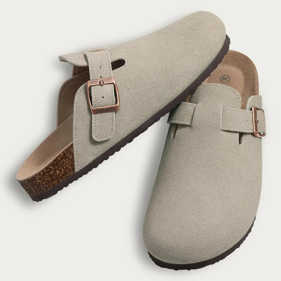 Claquettes Orthopédiques Pour Femme En Suède