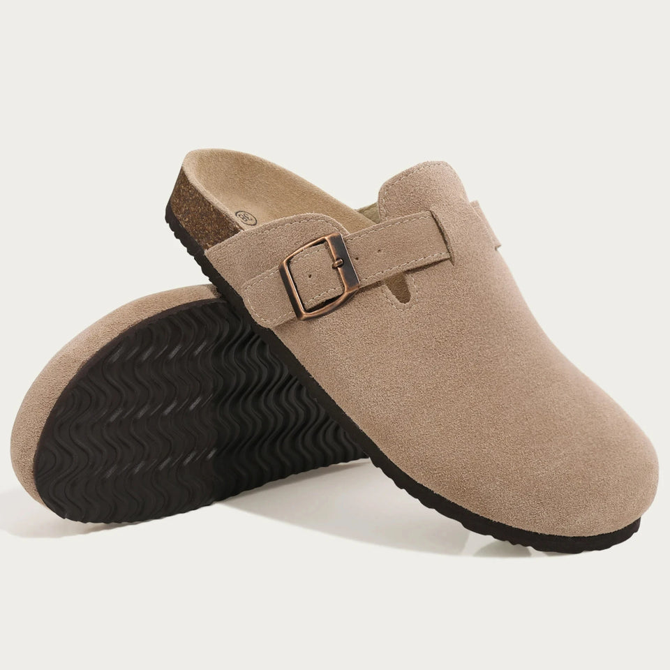 Claquettes Orthopédiques Pour Femme En Suède