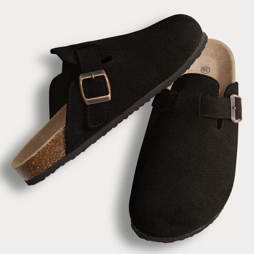 Claquettes Orthopédiques Pour Femme En Suède