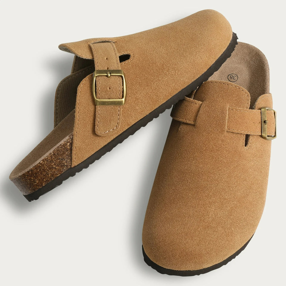 Claquettes Orthopédiques Pour Femme En Suède