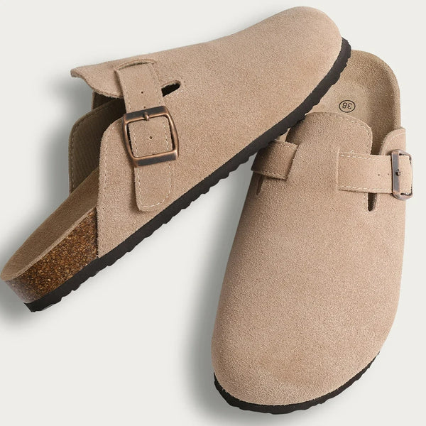 Claquettes Orthopédiques Pour Femme En Suède