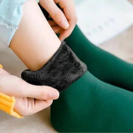 Chaussettes d'Hiver Chauffantes à Doublure en Laine